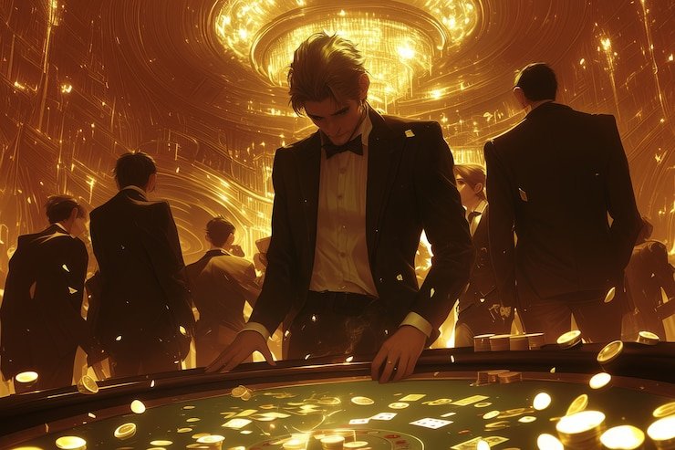 Dealer live casino batik77 yang profesional dalam sesi permainan blackjack digital